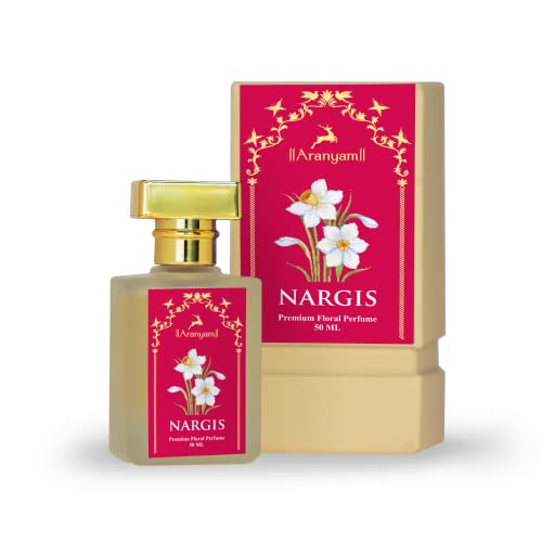 Image of Aranyam Perfumes Premium Nargis Floral Perfume 50ml (Pack of 2) & FREE Perfume Gift, Office Wear Perfumes Long Lasting Scent, Musky and Woody Eau de Parfum Gift for Men and Women