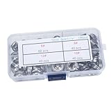 Hohopeti 180pcs Stainless Steel Countersunk Cup Washers Hollow Fisheye Gaskets for Projects Aircraft and Industrial Equipment Decorative Washers