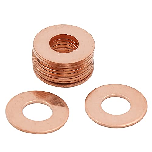 X AUTOHAUX 10 rondelles cuivre M8, joint d'étanchéité