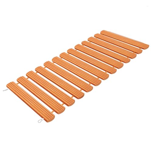 4ft Wooden Garden Pathway 22inch Wide, Outdoor Roll Out Walkway for Lawn Straight Wood Patio Decorative Boardwalk Walkways, Anti-Slip Weather-Resistant Roll Up Beach Road Floor Wedding Party