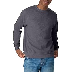 Hanes Men's Sweatshirt, EcoSmart Fleece Crewneck Sweatshirt, Big & Tall Available, 1 or 2-Pack