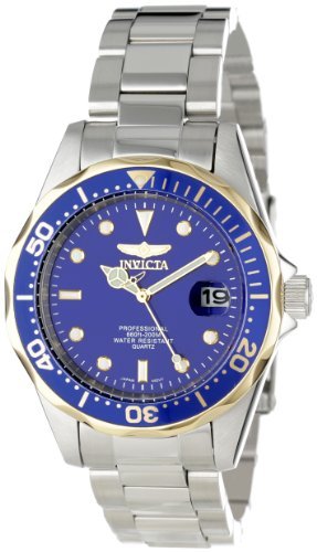 CrN^ Invicta Men's Y jp 12809X Pro Diver Blue Dial Stainless Steel Watch v [sAi]