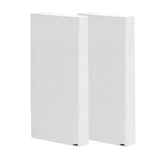 Timber Acoustics® | Soundproofing Broadband Absorbers | Rockwool® | Pine-wood | Room Acoustics & Soundproofing | 2' x 4' x 5'' [SET OF 2] NRC > 0.90 (White)