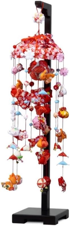 ハンドメイド吊るし雛とミニチュア几帳 受注生産】吊るし飾りの中心の