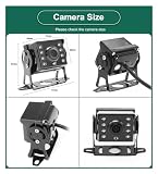 10,36 cala 4-kanałowy inteligentny radar martwego pola Alarm BSD ciężarówka autobus samochodowy rejestrator DVR Monitor z 4 szt. AHD 1080P kamera na podczerwień (Color : Only DVR Monitor, Size : 128