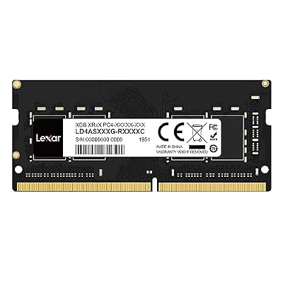 Lexar SODIMM RAM DDR4 16Go, 3200 MHz Ram PC Portable, Mémoire pour Ordinateur Portable SODIMM, 260-Pin SO-DIMM, Mémoire RAM, Memoire Haute Performance (LD4AS016G-B3200ASST)