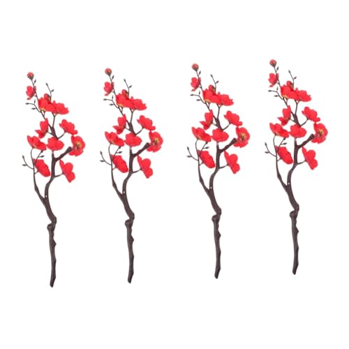 Milisten Lot De 2 Branches De Fleurs Artificielles Fausses Tiges pour Décoration Intérieure 2 Pièces X 2