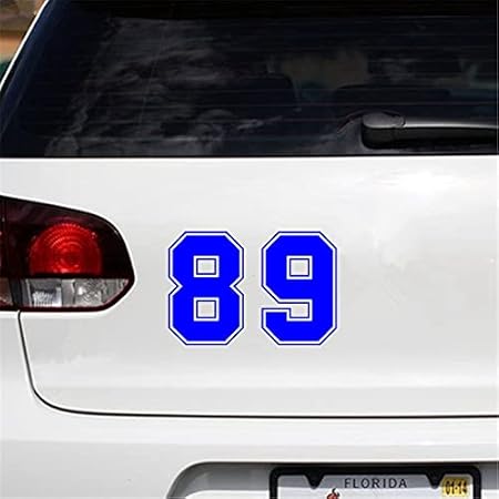 Amazon 車のステッカー 様々な色 サイズの面白い車のステッカー レーシングナンバー 防水デカール ビニール トラック バンパー リア ウィンドウ ノートパソコン 車 バイク 車 バイク