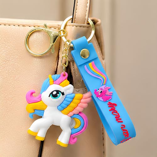 Image of Cute 3D Keychain | Keyring & Quirky Bag Charm | Hard Silicone, Unbreakable | Travel Essential | Kids Friendly | Strap & Bag Hook