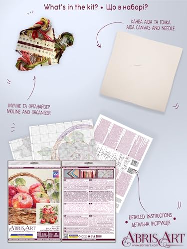Image of Wizardi Bead Embroidery kit - Autumn Light. Colorful Beads, Beading Needles. DIY Kit. Embroidery for Beginners. Home Decor. AMB-109 Abris Art