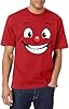 tiorhooe Red T Shirt Men Funky Comedy Face Shirts Mens Funny Graphic Crewneck Short Sleeve Tops (Red2,XXL) #1