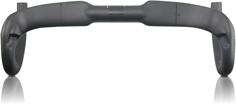Bicycle Drop Handlebar 1-1/4" Road Bike Drop Handlebar Drop Handlebar Built-in Hole Carbon Handlebar 31.8 Cycling Carbon Handlebar Bicycle Handle End Bar UD Frosted 420mm
