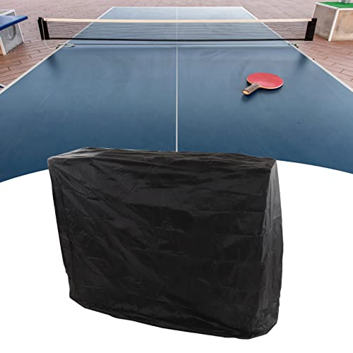 LOCADENCE Ping Pong Table Cover, Drawstring Heavy Duty Waterproof Weather Resistant Folding Table Tennis Cover, Portable Ping Pong Accessories for Indoor Outdoor, Long Terrace Table (155*75*144cm)