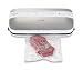Produktbild FRESHVAC VF500 Vakuumierer Vakuumiergerät, 30 cm lange und stabile Schweißnaht, inkl. 10 gratis Folienbeutel, 1 Folienrolle & Vakuumschlauch, Kunststoff