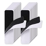 Thinp 20 Sets Hook and Loop Tape, Self Adhesive Hook Loop Strips Heavy Duty Sticky Back Fasteners Ta