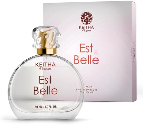 Perfume Feminino Est Belle 50ml EDP Keitha Cosméticos 35% Essênci...