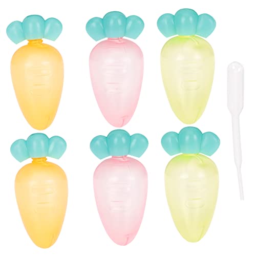 PRETYZOOM 6Pcs Mini Condiment Squeeze Bottles for Travel Sauce Containers for Salad Dressing Soy Sauce Ketchup for Outdoor Bbq Picnics and Bento Lunches