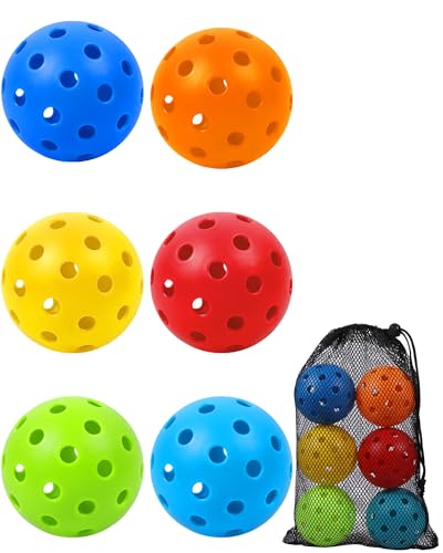 HOTWIND 6-Pack Backyard Golf Game Replacement Balls Colorful 3" Practice