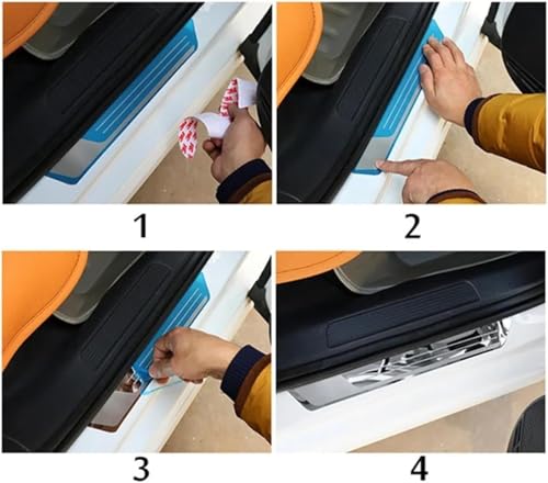 Seuils de porte acier inox parfaits pour protéger votre Lexus RCF lors de sorties