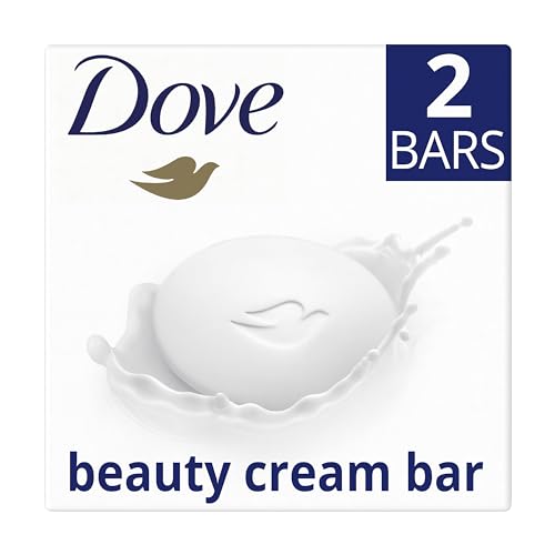 Dove Original Beauty Bar Soap with ¼ moisturising cream for softer, smoother, healthier-looking skin 2x 90 g