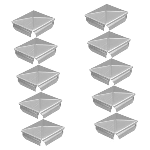 Alipis 10stücke Edelstahl Quadratrohr Endschutz Rohrendkappe Vierkantrohrstopfen Kappenverschraubung Nahtlose Kappe Zum Schutz Vor Schmutz Und Witterungseinflüssen