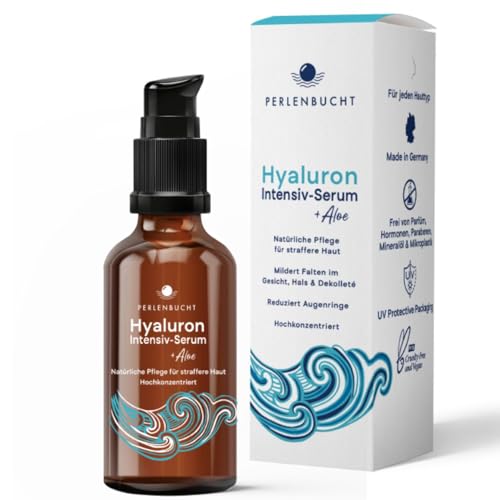 Hyaluronic Acid Intensive Serum with Aloe, High-Dose & Vegan, Anti-Aging Skin Care