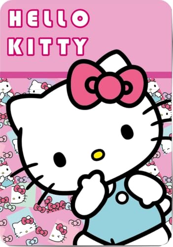 arlis Plaid Polaire en Hello Kitty 100 X 140 Cm (Plaid Hello Kitty)