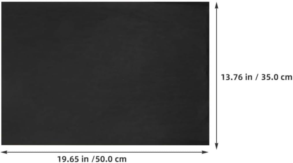 KICHOUSE 100 Sheets Black Tissue Paper for Crafts and Gift Wrapping, Easy to Shape and Comfortable Handling, 35x50cm Bulk Wrapping Paper for Birthday Presents and Crafting Bouquets