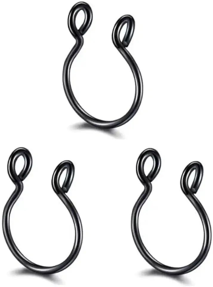 Kit com 03 Piercing Fake Septo Nasal Nariz Falso Modelo 04