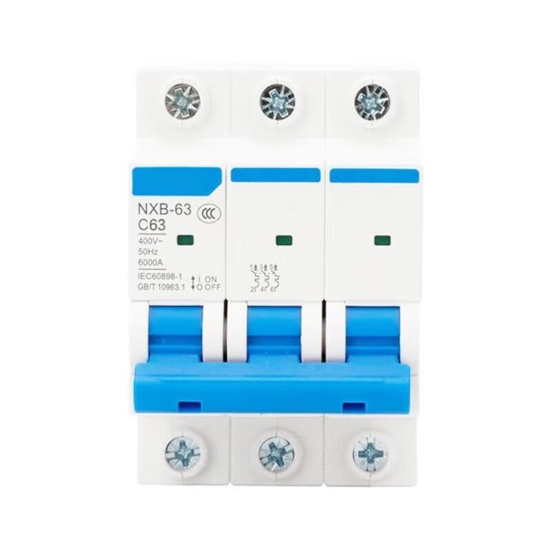 Disjoncteur NXB-63 3P C63 pour stopper les courts-circuits en reseau triphase