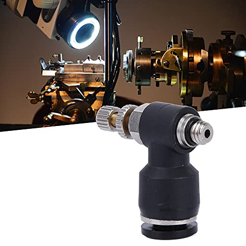 Image of Hilitand CO2 Air Adjuster, Air Pipe Adjustable Joint C02 Gas Nozzle Valve Engraving Machine Nozzle Air Valve (Trachea 6mm /Thread M5 /Adjustable)
