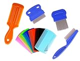 XIAOXGXF Set of 10 Pcs Dog Lice Combs Pet Grooming Flea Comb Cat Tear Stain Comb