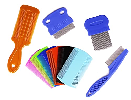 Xiaoxgxf Set Of 10 Pcs Dog Lice Combs Pet Grooming Flea Comb Cat Tear Stain Comb #TOP1