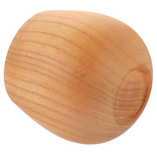 Outanaya Wooden Temperature Material Wood Multifunctional Maintains Beverage Drinking Mug for with Natural Khaki Rustic Cup Tea and Beer Travel and