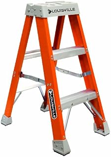 Louisville Ladder FS1503 Fiberglass Step Ladder, 3-Feet