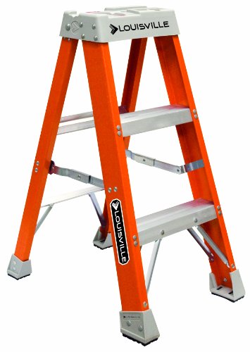 Louisville Ladder FS1503 Fiberglass Step Ladder, 3-Feet