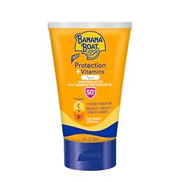 Banana Boat Protection + Vitamins Face Sunscreen Lotion SPF 50, 2 Fl Oz