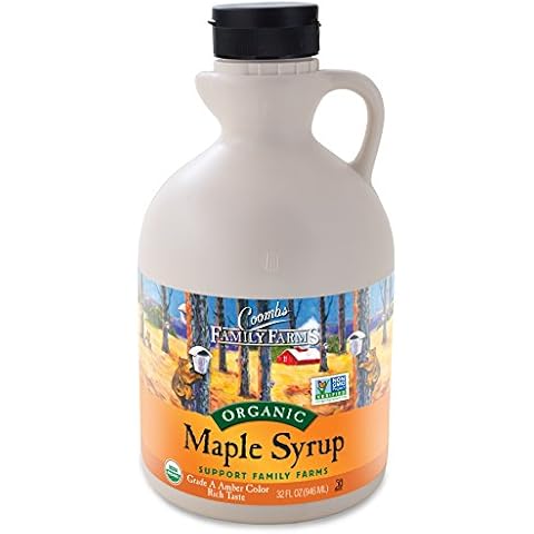 Coombs Family Farms Maple Syrup, Organic Grade A, Amber Color, Rich Taste, 32 Fl Oz Cover