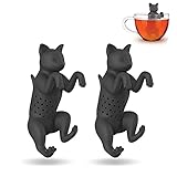 Fácil de usar: simplemente revuelva, vacíe el contenido, llénelo con té de hojas sueltas de alta calidad y coloque los infusores de té en agua caliente. Darles un remolino en la taza para infundir el té. Fácil de lavar a mano o en lavavajillas. ¡Disfruta tu té diario!