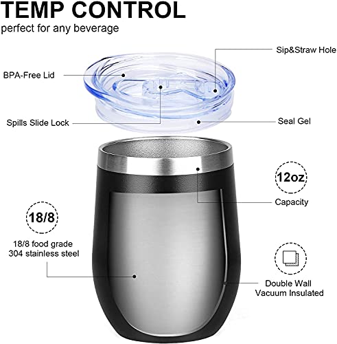 Hopedoit Camping Gifts Wine Tumbler 12Oz, Camping Gifts For Men, Camper Gifts, Gifts For Campers, King Of The Camper, Gifts For Rv Campers, Camping Gifts For Camper, Cool Gifts For Camping Lovers Cup #TOP2