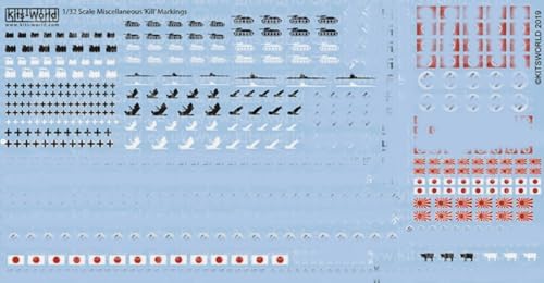 KW132141 1/32 Decal Kill Markings WW II Accessories for Aircraft image 4