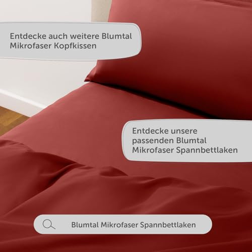 Blumtal Bettwäsche 200x200cm + 2X 50x80cm Kopfkissenbezug - Oeko-TEX zert. Mikrofaser Bettwäsche Set - Mikrofaser Bettbezug - Deckenbezug +… – Ansicht 7