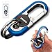 Qitiieli Men's Heavy Duty Double Layer Anti-Loss Key Chain, Double Ring Design, Personalized Keychain for Men