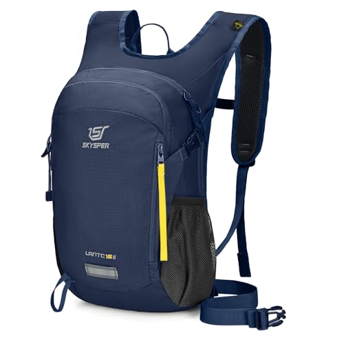 SKYSPER Zaino da Hiking Leggero 15L, Zaino da Viaggio Traspirante per Escursione Viaggio Breve Distanza Ciclismo