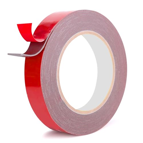 Image of Aiailikill Double Sided Tape, Heavy Duty Mounting Tape 15mm x 3m Gray 0.6mm Thick Waterproof Foam Tape Strong Adhesive for Car Home Office Decor