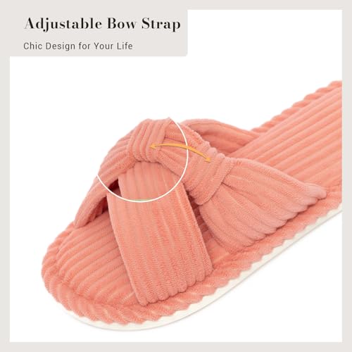 Tunmigame Slippers for Women Cross Band Bow Memory Foam House Slippers by Tunmigame - Used condition - Image 5