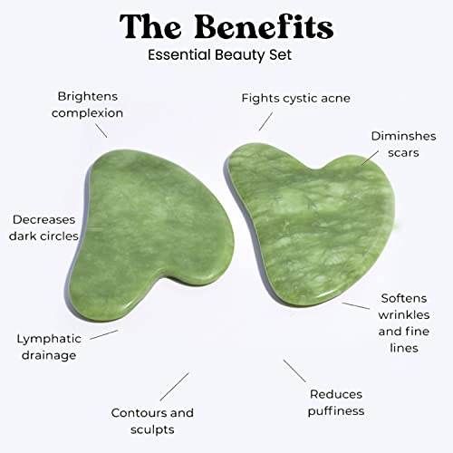 Roselynboutique Gua Sha Facial Tools Manual Facial Massage Stick - Face Massager Guasha Skin Care Tool For Men Women (Green Guasha) #TOP2