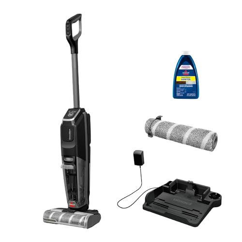 BISSELL Crosswave Omniforce Edge 4000E – Cordless Wet & Dry Vacuum Cleaner- Powerful Suction for Dry Cleaning with PowerVac Mode & ZeroGap Technology for Cleaning precision | 2 Years BISSELL Warranty