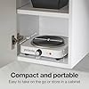 Proctor Silex Portable Electric Stove, Cast Iron Single Burner Cooktop, Compact, Adjustable Temperature Hot Plate, 1000 Watts, White (34107)