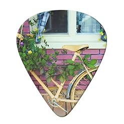 Lot de 6 médiators vintage avec fenêtre imprimée vélo pour guitare acoustique et guitare électrique - Les Beatles, Paul McCartney, John Lennon, RIngo Starr, George Harrison Lot de 6 médiators vintage avec fenêtre imprimée vélo pour guitare acoustique et guitare électrique – Image 3